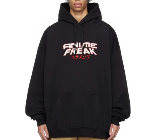Anime Freak Hoodie Black Hoodie Hoodies