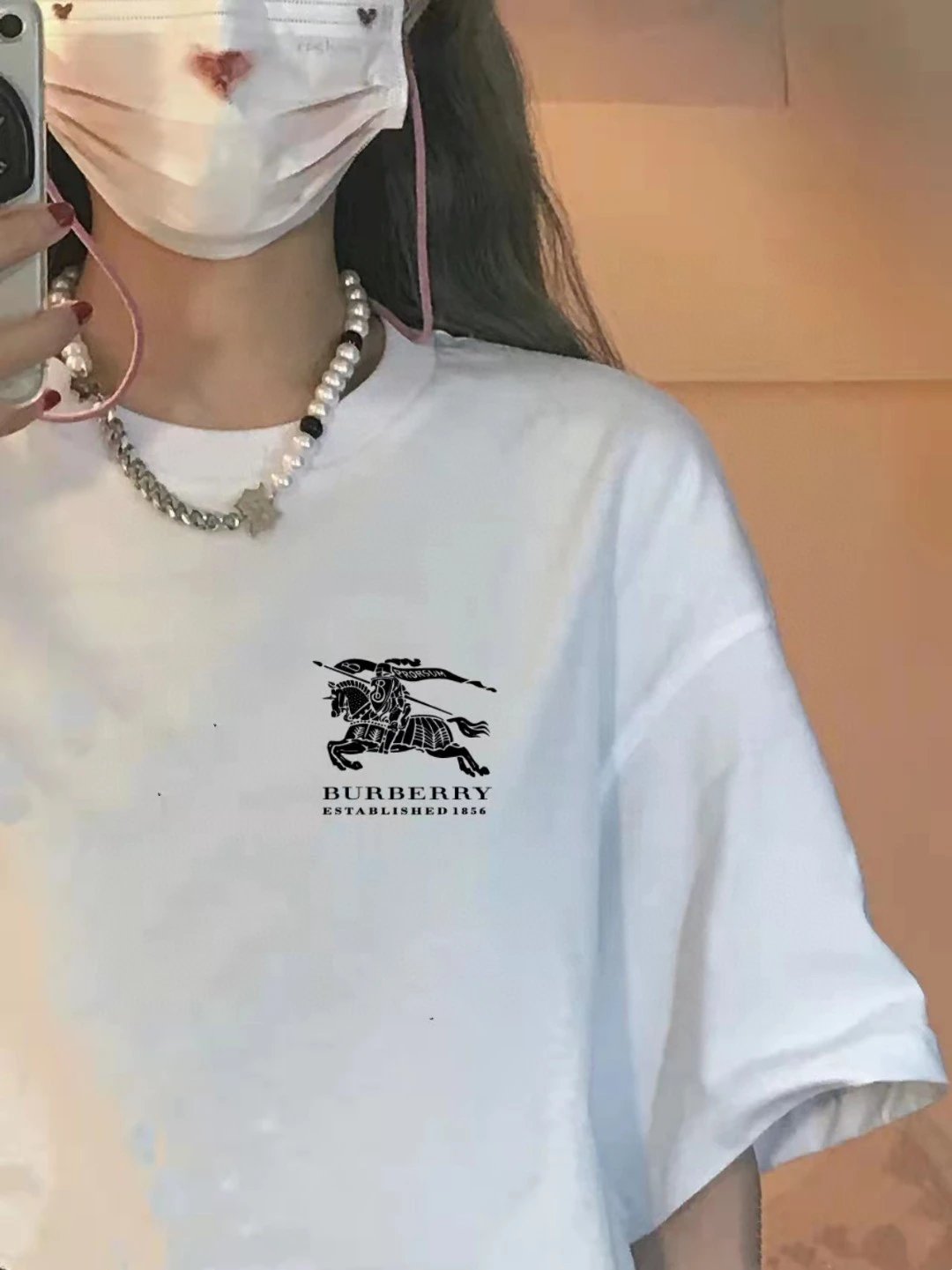 burberry white T-Shirt