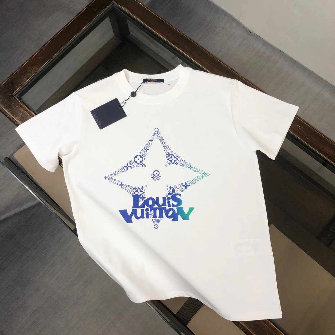 Men's White Cotton T-Shirts designed by staff team of Louis Vuitton