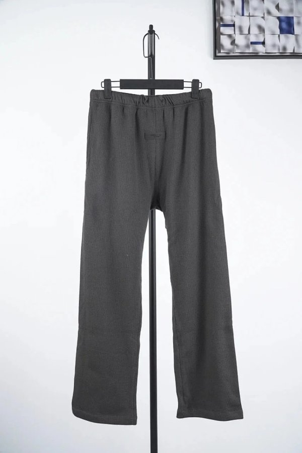 Waffle Knit Jogger Pants – Dark Gray