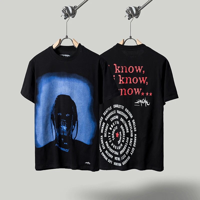 Travis Scott Cactus Jack Utopia Tour Horror Visage Tee