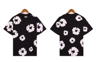 Floral Black T-Shirt T-Shirts