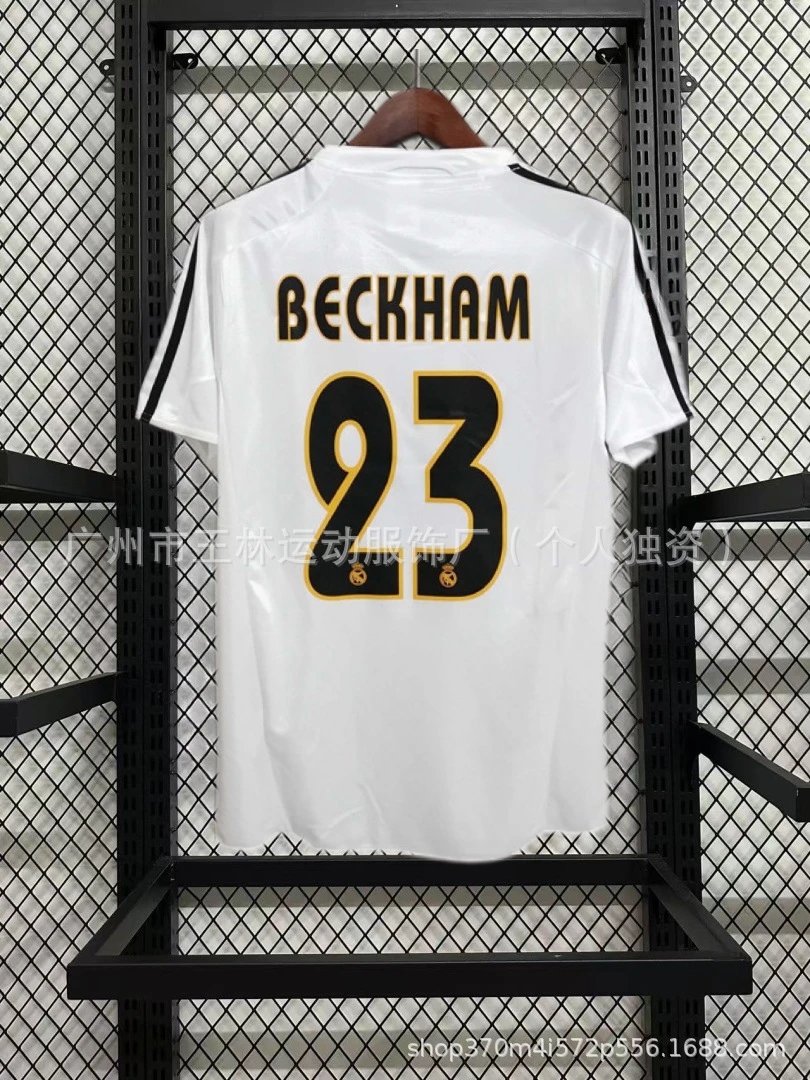 Real Madrid David Beckham #23 Jersey White