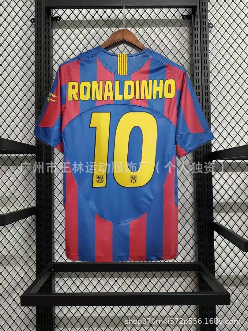 Nike Ronaldinho Barcelona Jersey Blue and Red