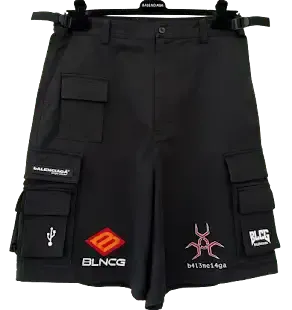 Balenciaga Cargo Shorts Black