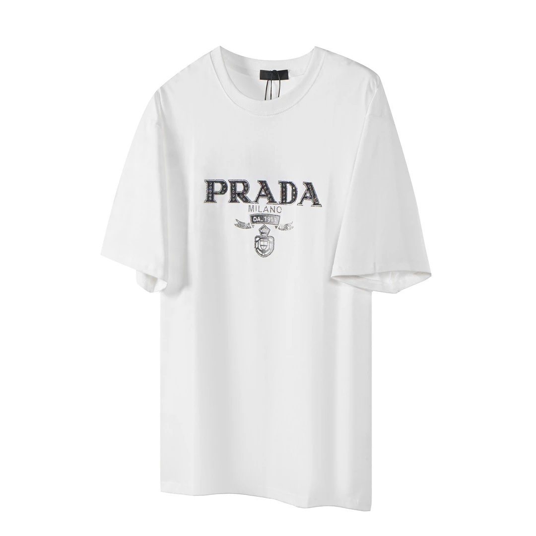 prada graphic logo white T-Shirt