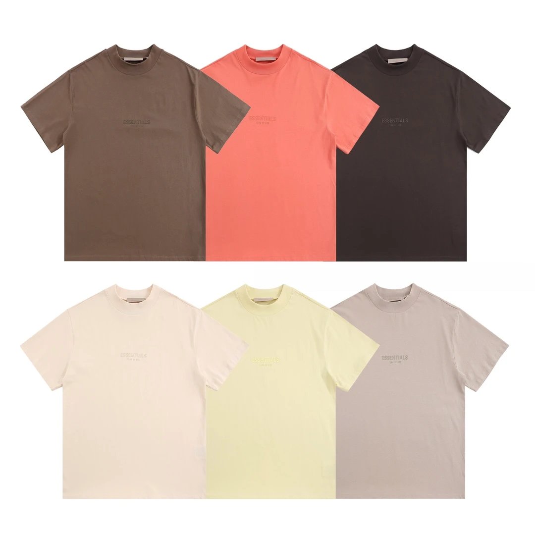 fear of god essentials logo coral T-Shirt