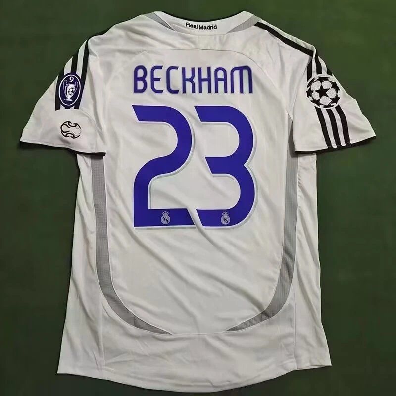 Real Madrid David Beckham #23 Jersey White