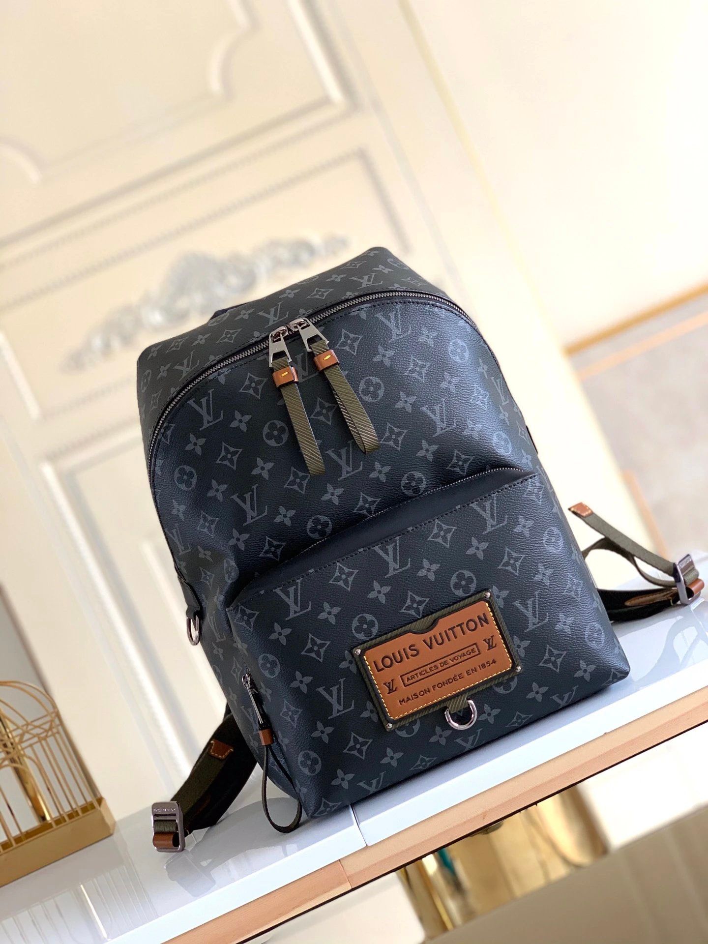 Louis Vuitton Backpack Dark Gray Mise
