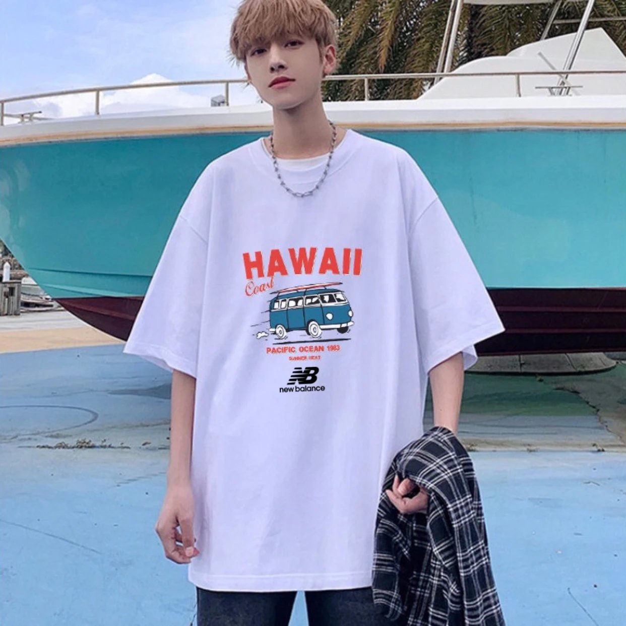 new balance hawaii coast white T-Shirt