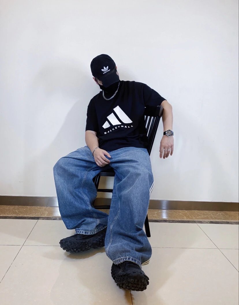 adidas basketball t-shirt black t-shirts