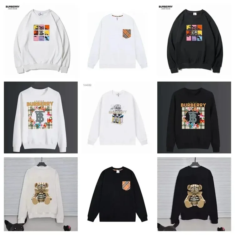 Burberry Sweater Collection White & Black Hoodies