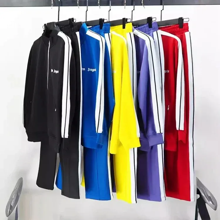 Palm Angels unisex casual tracksuits, side stripes, various colors