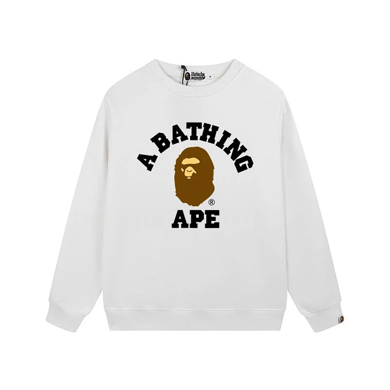 BAPE  Sweatshirts White/Black Hoodies