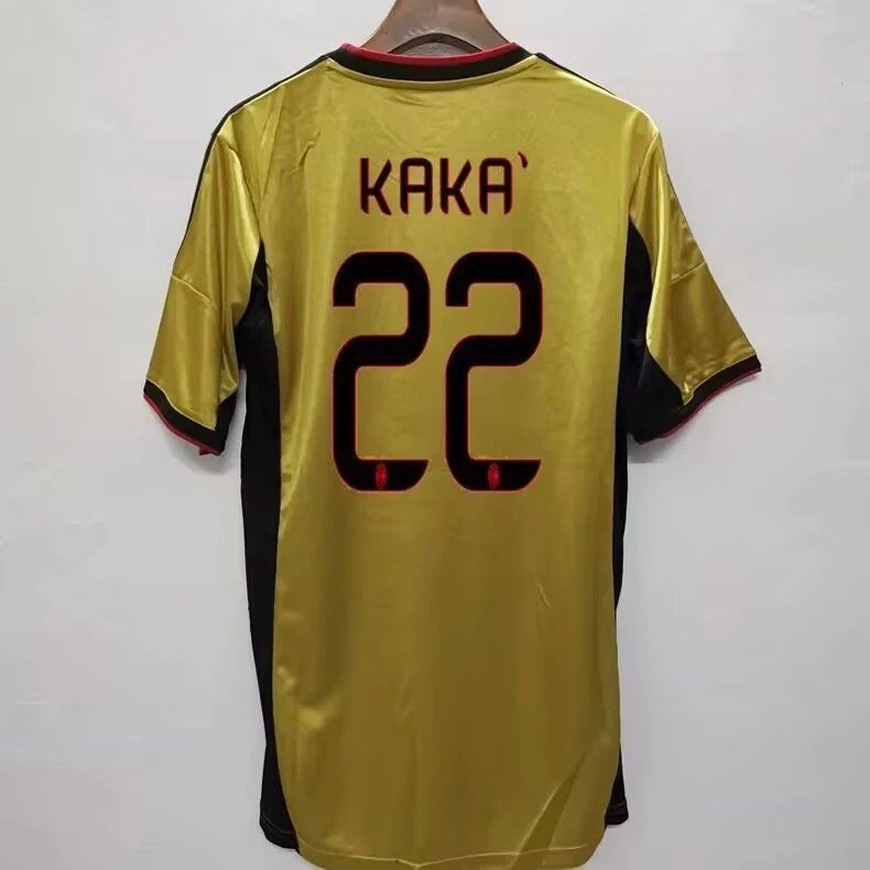 AC Milan Kaka 22 Jersey Gold