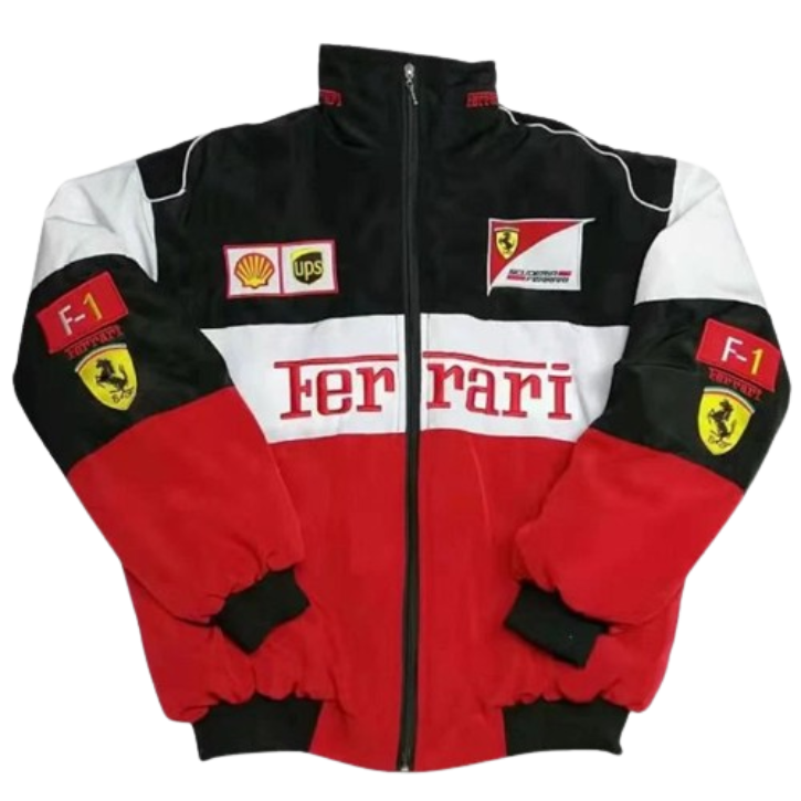 Ferrari F1 Racing Jacket Red, Black, White, Jackets