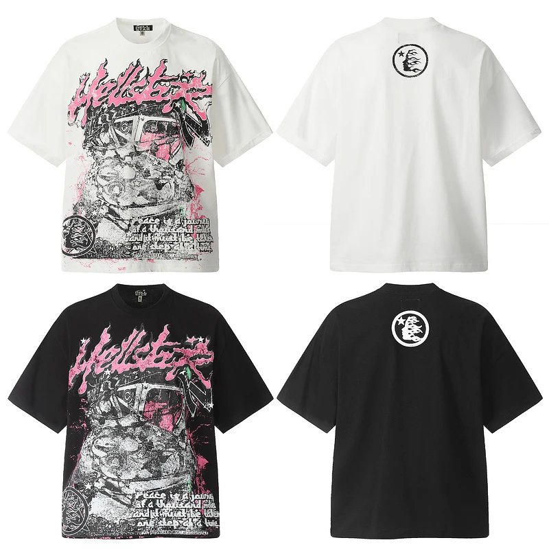 HELLSTAR VINTAGE American trendy brand full print T-shirt