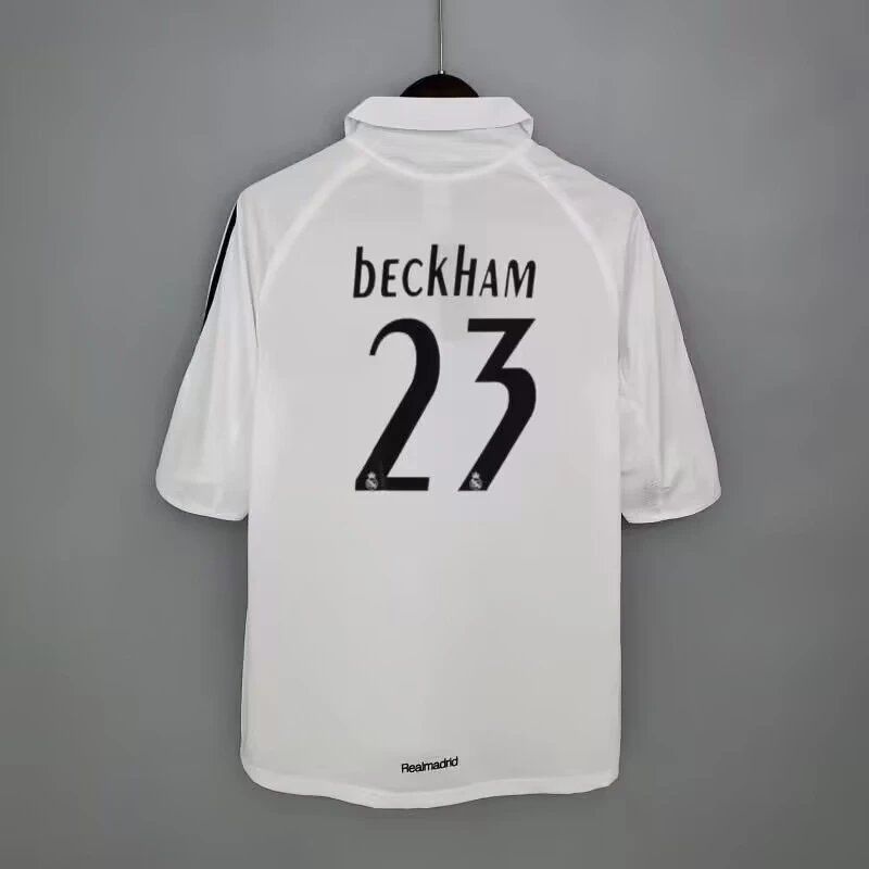 Real Madrid David Beckham Jersey White