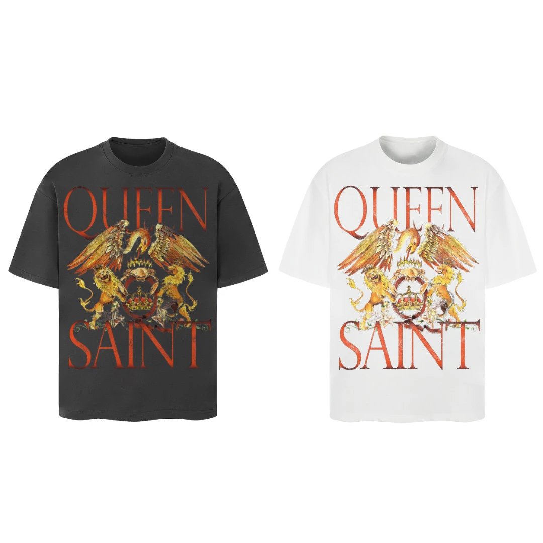 saint queen t-shirt black t-shirts