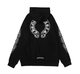 Chrome Hearts Hoodie 8895 – Classic Cross Logo Cotton Blend Pullover