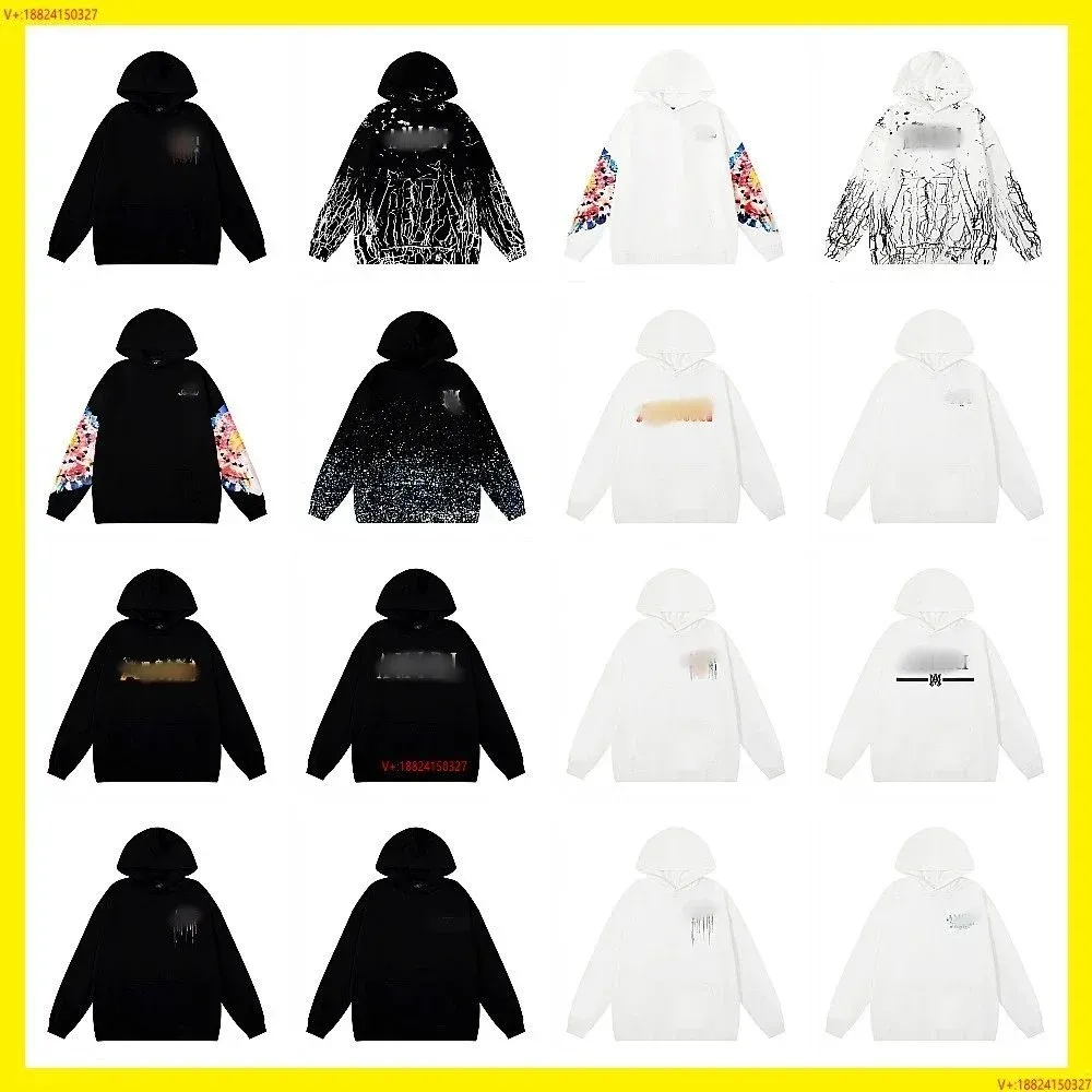 Graphic Printed Hoodie Black/White Hoodies