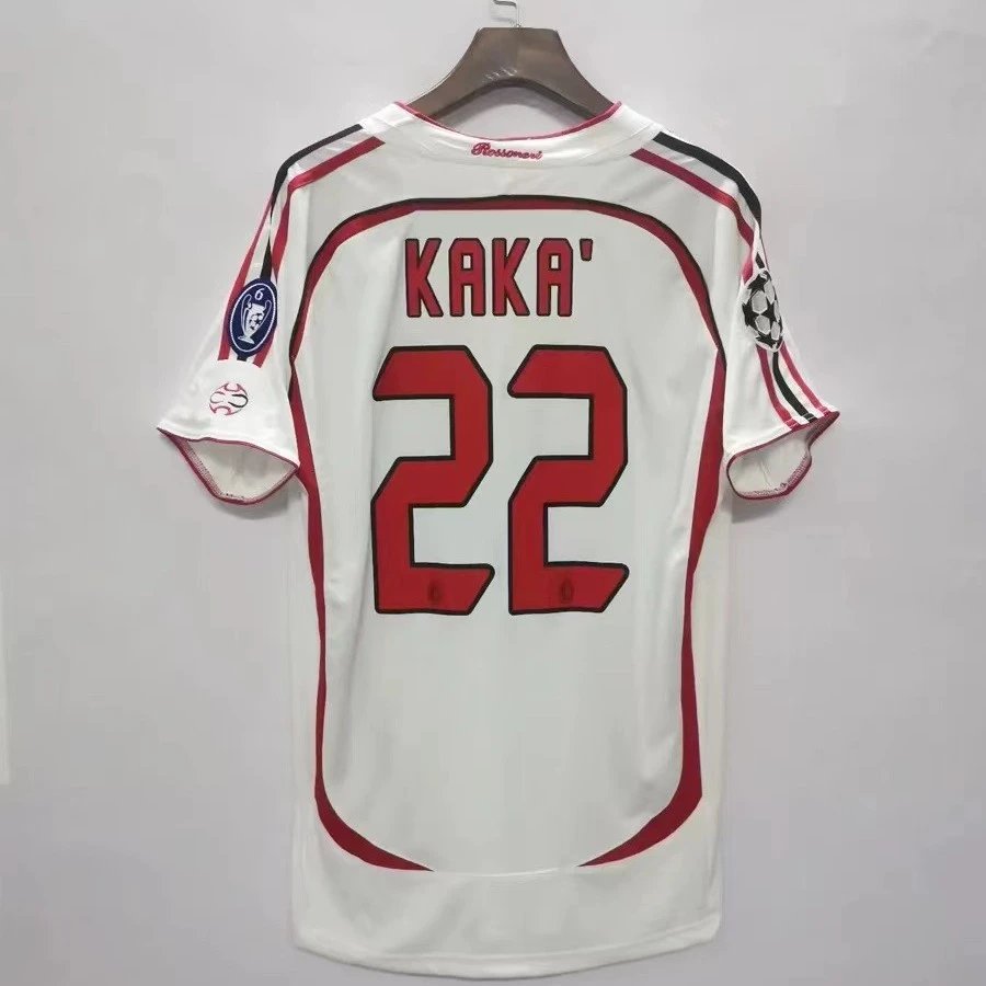 AC Milan 2007 Kaka men's XL long sleeve away retro jersey, CL Final