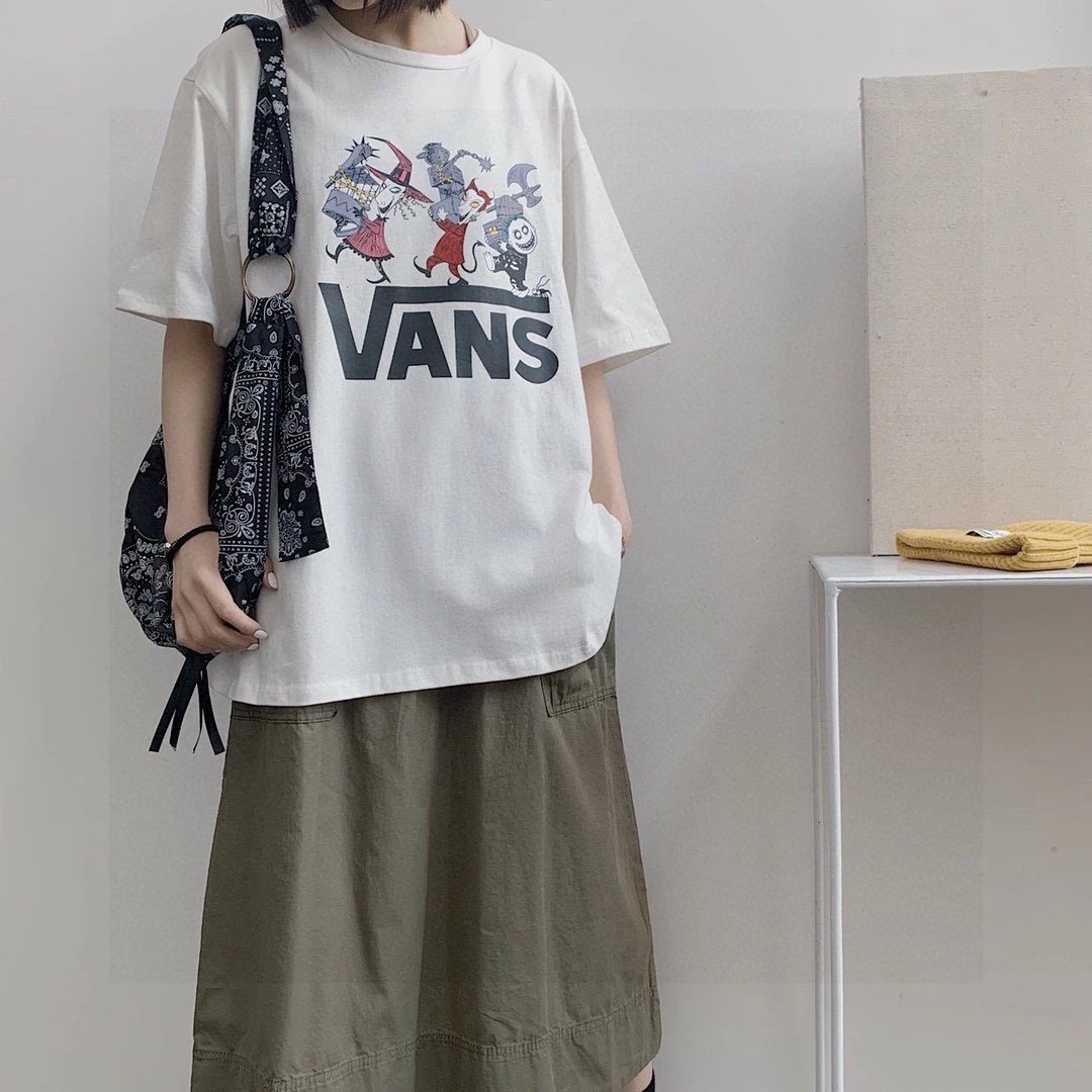 vans graphic t-shirt white t-shirts