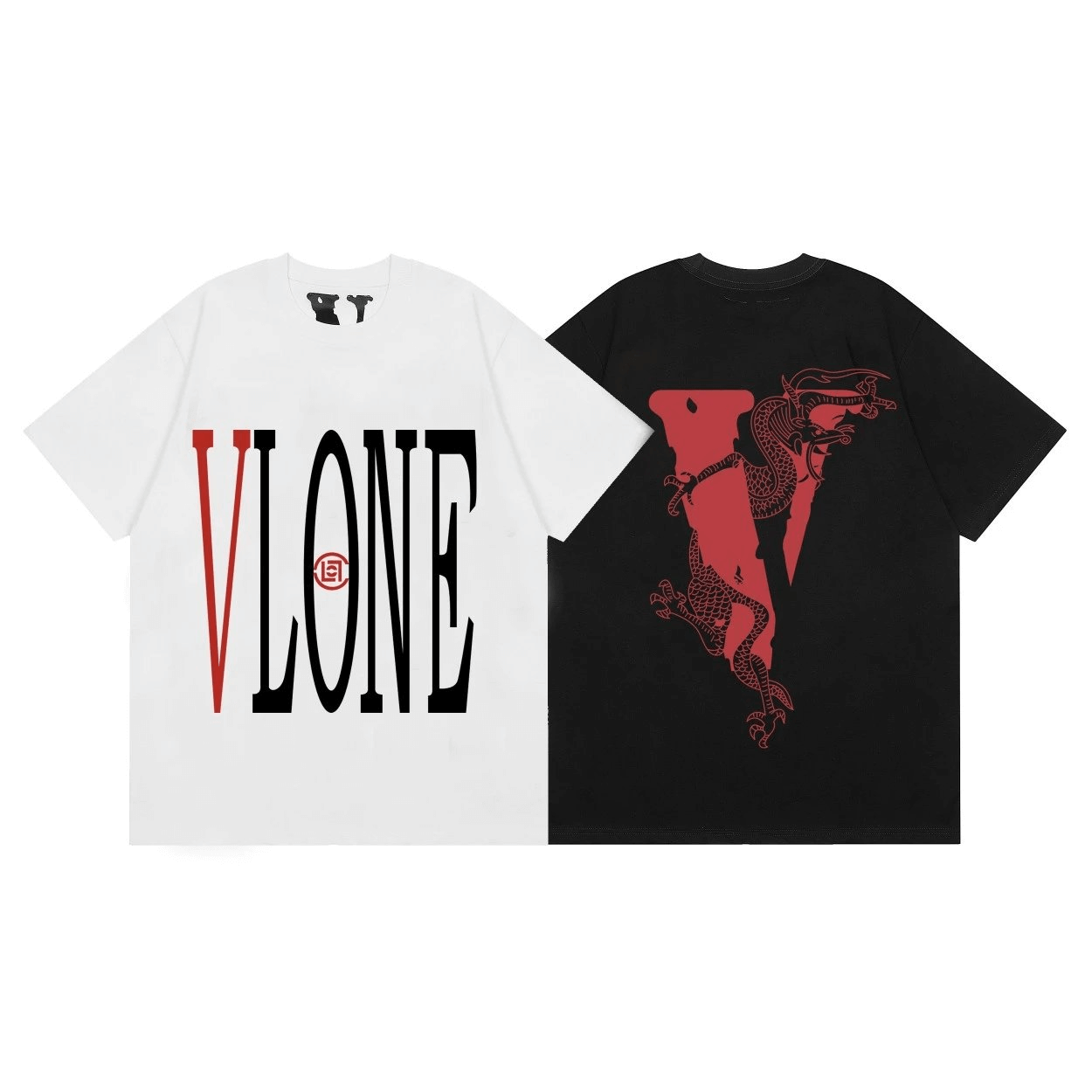 VLONE Dragon Tee White Black T-Shirts