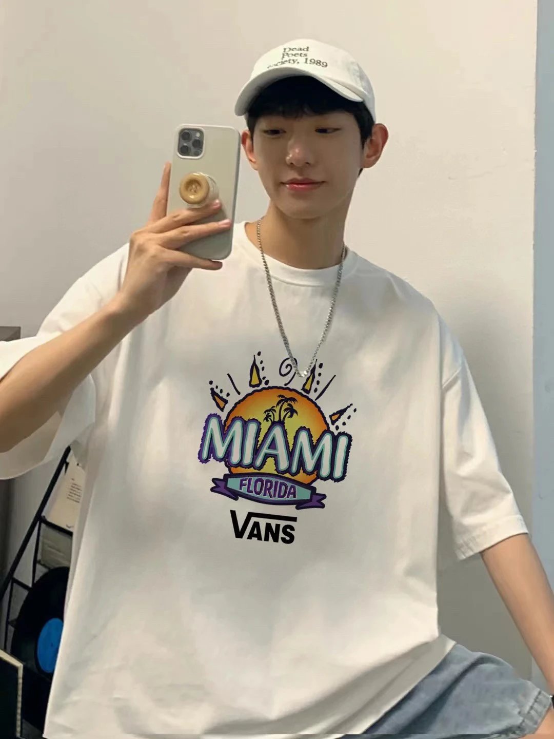 vans miami florida t-shirt white t-shirts