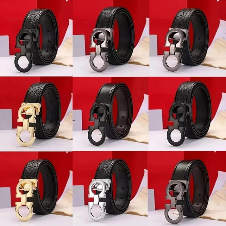 Salvatore Ferragamo Philagmu men's belt, durable high-end youth style