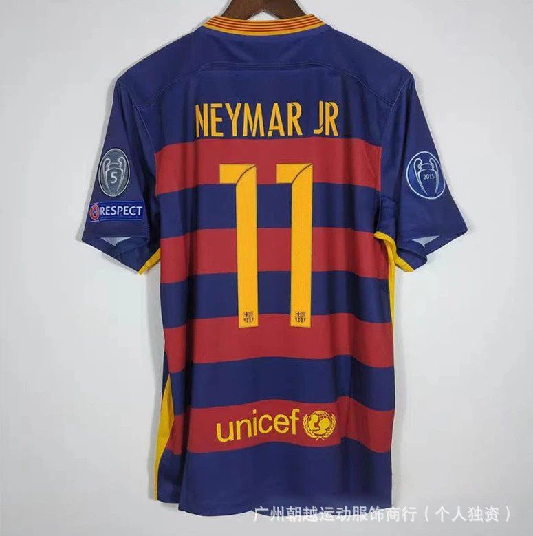FC Barcelona Neymar Jr #11 Home Jersey 2015/16 Blue and Red