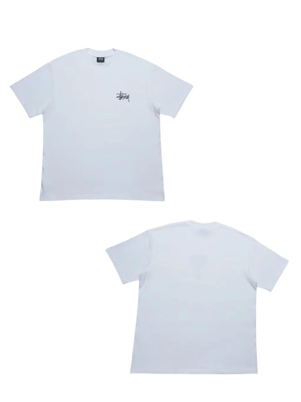 Stüssy Basic Stüssy Logo T-Shirt White T-Shirts