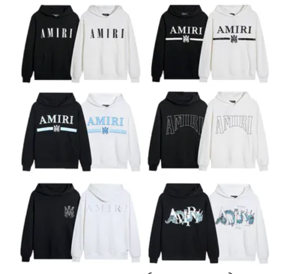 AMIRI Hoodie, Black and White, Hoodies