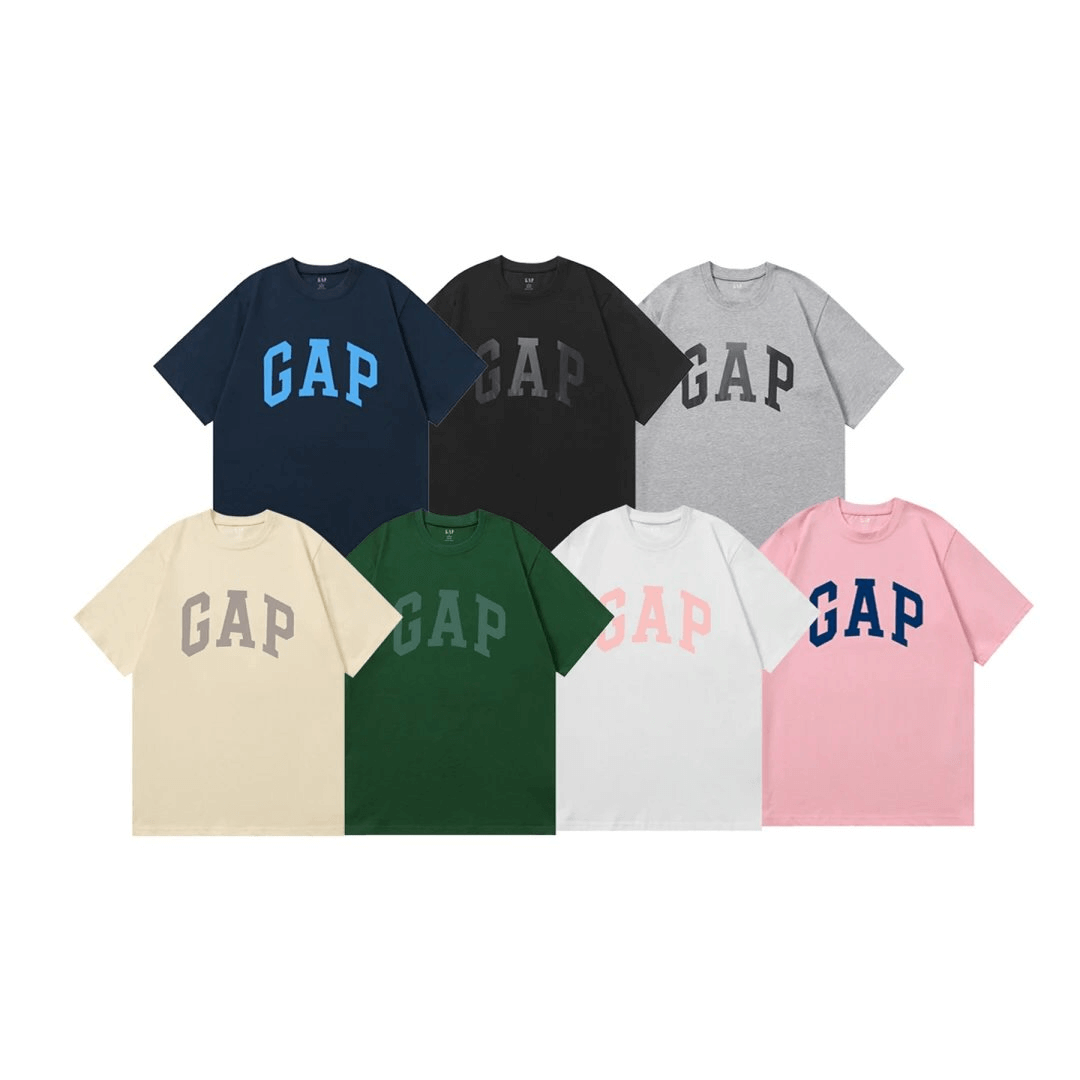 GAP Classic Logo T-Shirt Navy Black Gray Beige Green White Pink T-Shirts