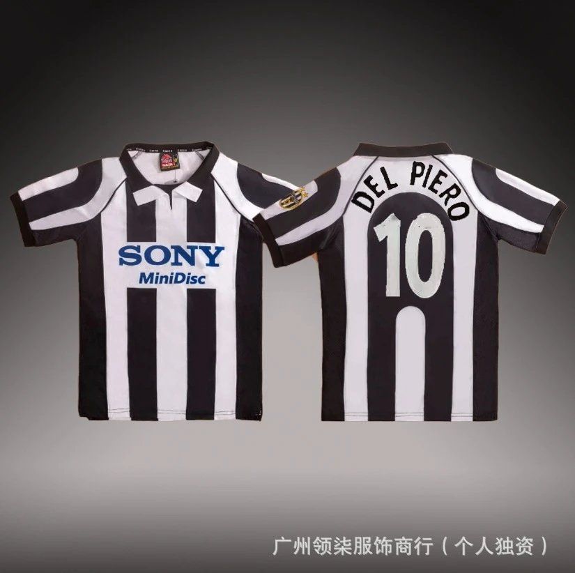 Kappa Juventus Home Football Jersey 1997-98 Black/White