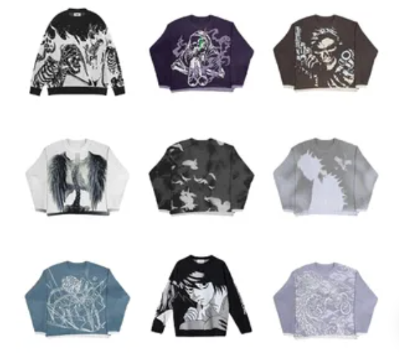 Random Identities Knitted Sweater | 38 Color & Pattern Options