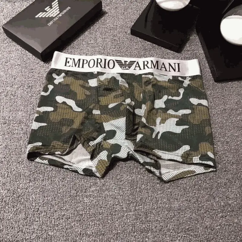Emporio Armani Camo Boxer Shorts, Green, Mise