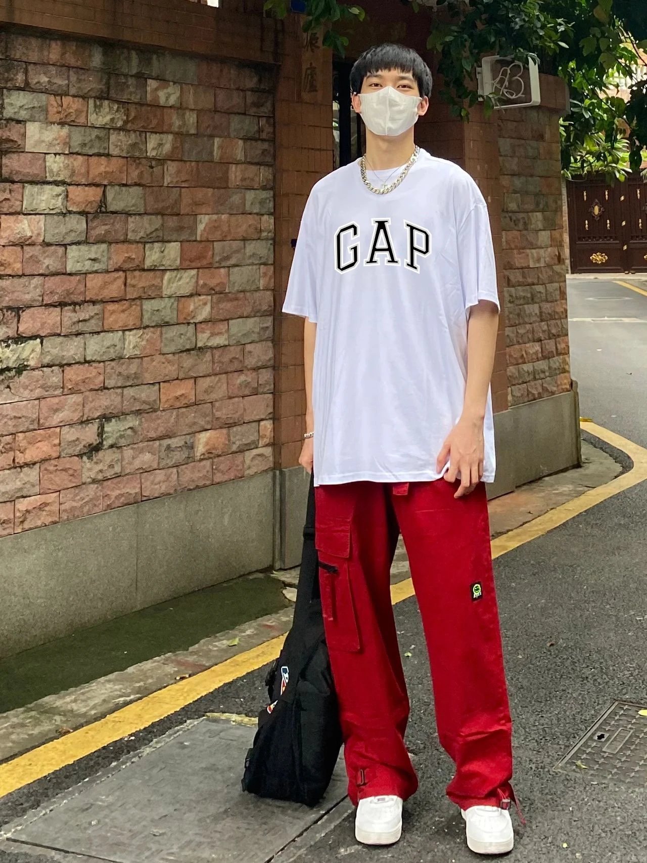 gap logo t-shirt white t-shirts