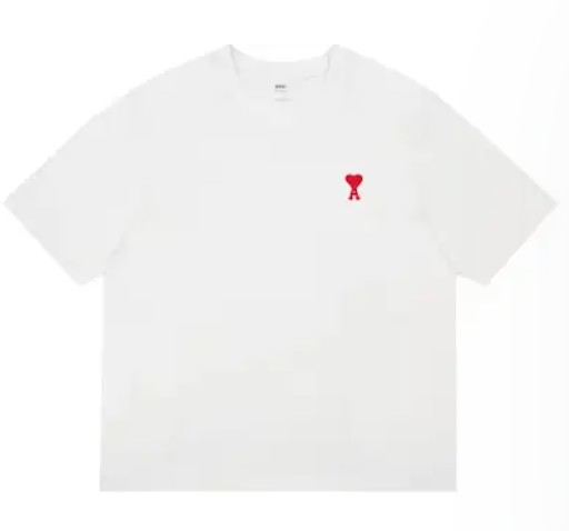 Comme des Garçons Heart Logo T-Shirt White T-Shirt