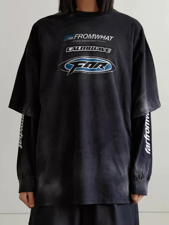 GRAFFITI FG SHORT-SLEEVED ROUND NECK T-SHIRT F050