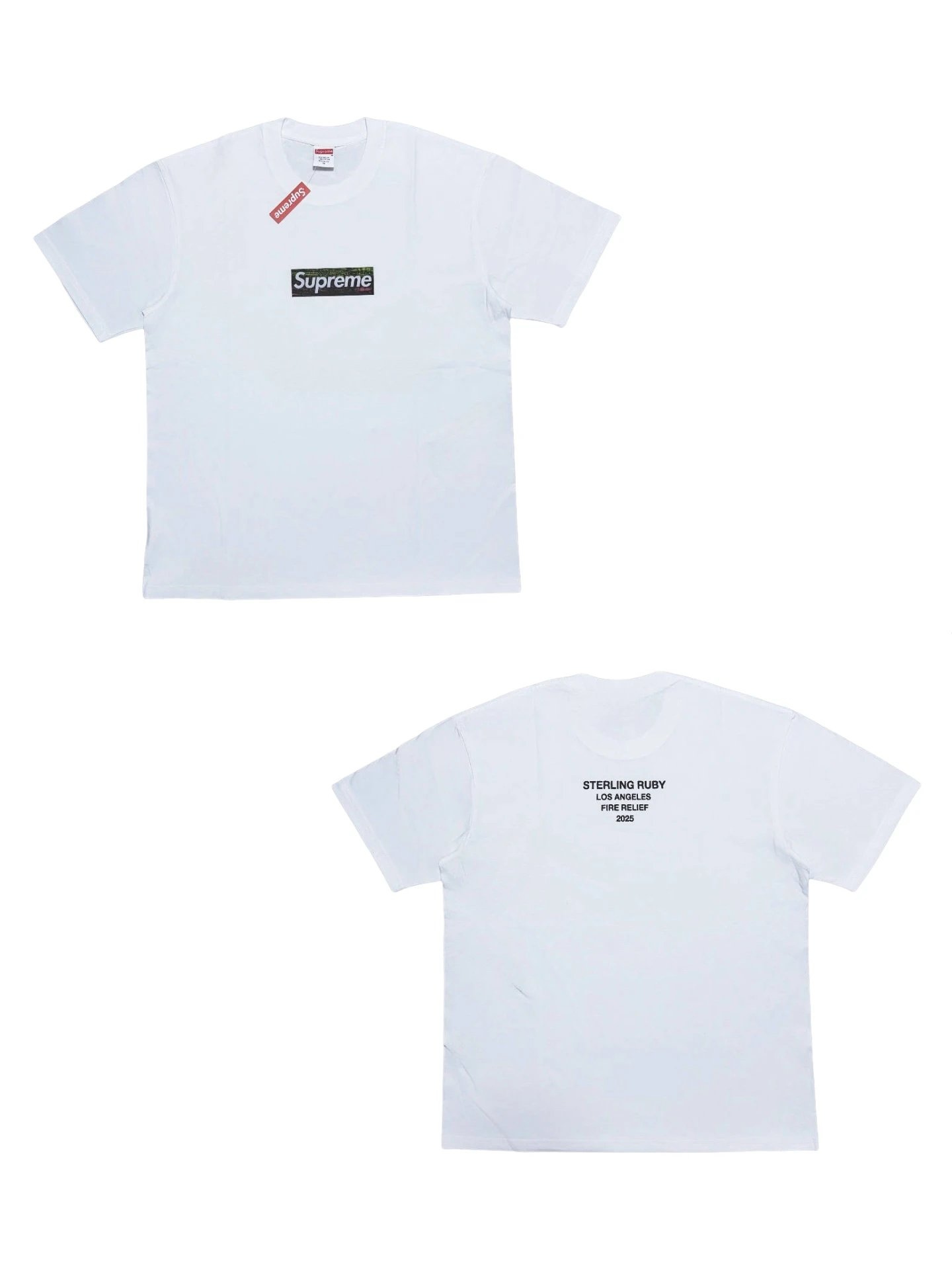 Supreme Paris Box Logo T-Shirt 'White' , Box Logo Tee  White