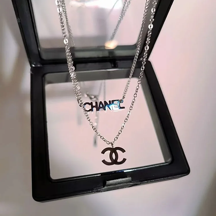 Chanel Necklace Silver Jewelry