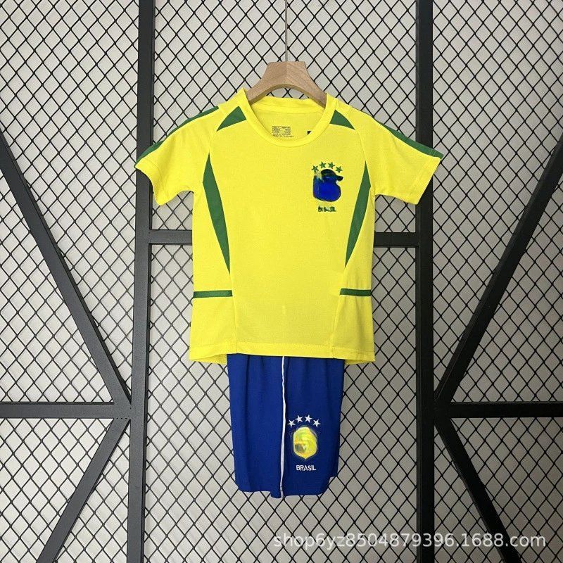 Brasil Kids Soccer Jersey Set Yellow and Blue