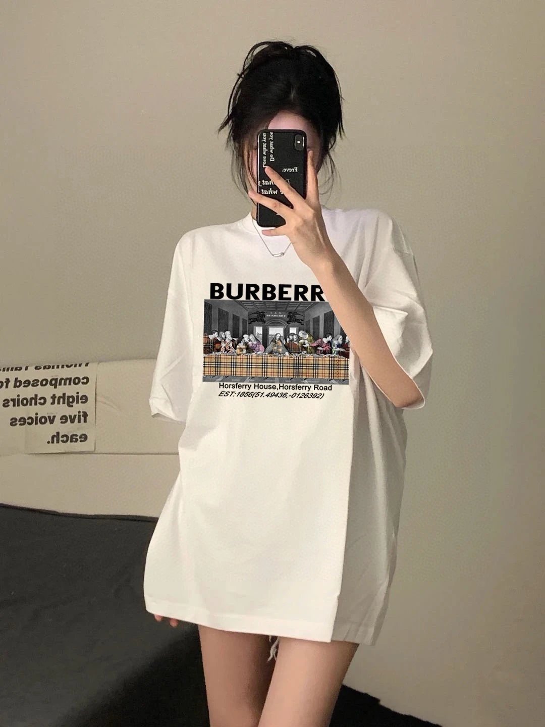 burberry graphic white T-Shirt
