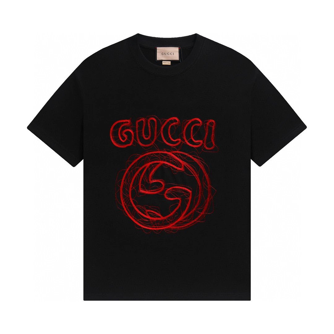 gucci graphic t-shirt black t-shirts