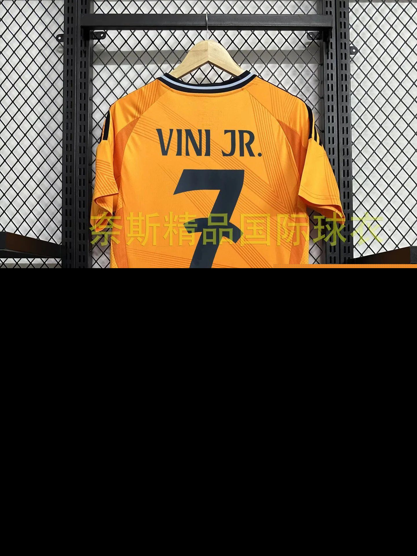 Real Madrid Vini Jr. #7 Away Jersey 2023/24 Orange