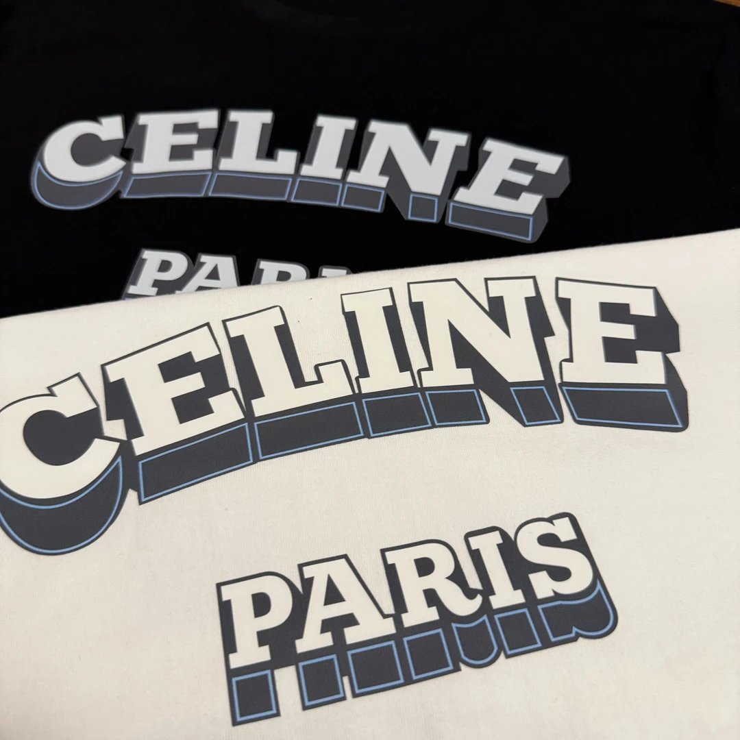 celine t-shirt black/white t-shirts
