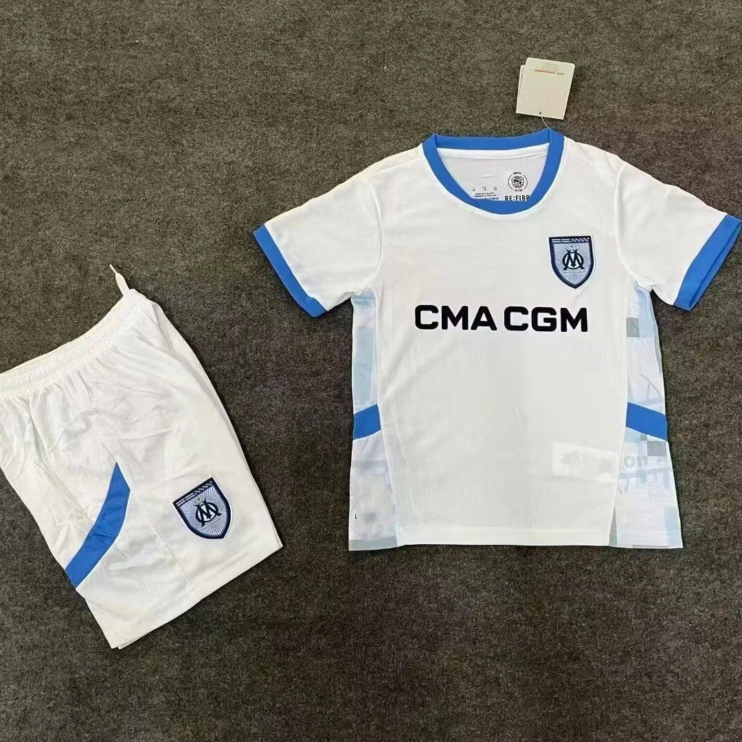 Olympique de Marseille 2024-2025 Home Kit White