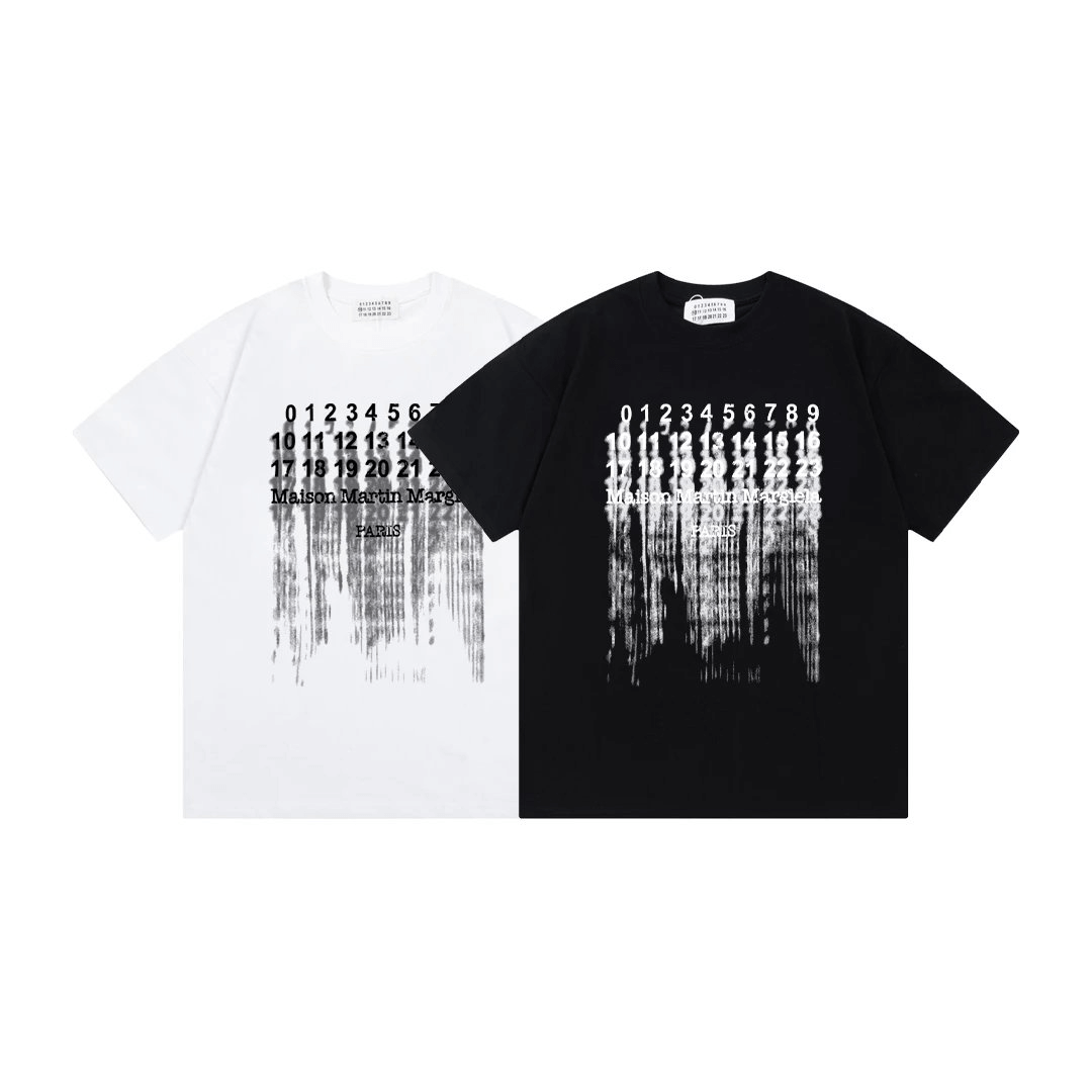 Maison Martin Margiela Number Print T-Shirt White T-Shirts