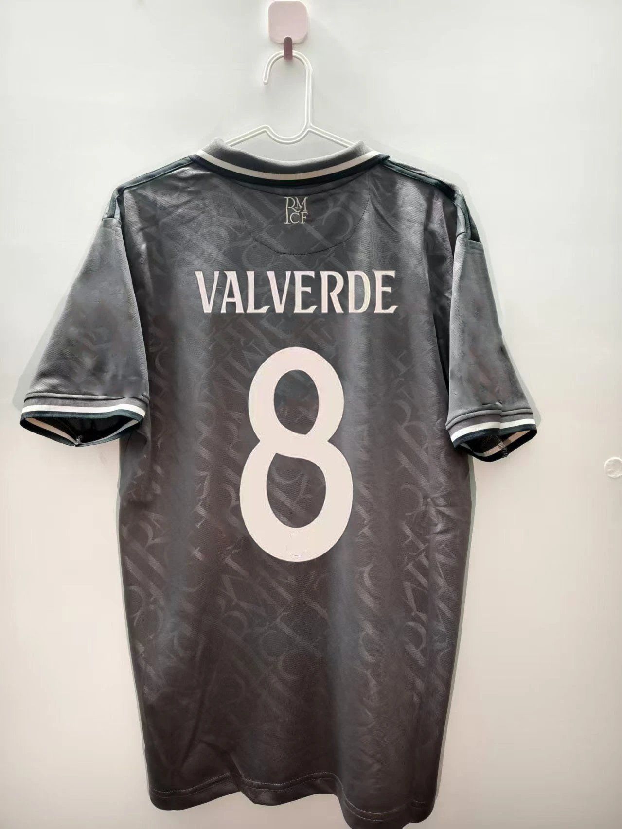Real Madrid Federico Valverde #8 Jersey Grey